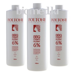 폴톤 BBQ 크림 미용실 탈색 산화제 1000ml 6% 프로, 1개