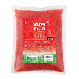 [냉동] 복음자리 수박주스 1kg (10개) 땡모반 스무디, 10개