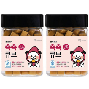 뽀시래기 촉촉큐브 강아지 간식, 고구마, 180g, 2개