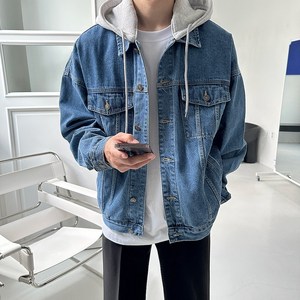맨즈셀렉터 봄 가을 탈부착 후드 청자켓