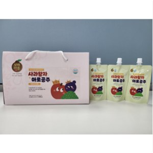 [보라빛농장] 사과왕자아로공주 [원산지:국산(경기도 안성시)], 50개, 100ml