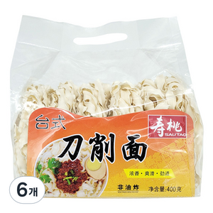 사우타오 도삭면, 400g, 6개