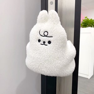 살림다담 문닫힘 문쾅 방지 인형 손끼임방지 도어 쿠션 도어스토퍼, 화이트(강아지), 1개