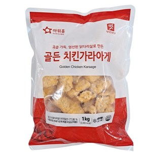 아워홈 골든치킨 가라아게 1kg, 3개