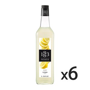 1883 레몬시럽 1000ml 1박스 6개, 1L