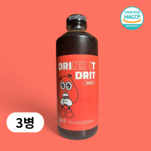 드릿 콜드브루 더치커피 원액 케냐, 3개, 1개입, 1000ml