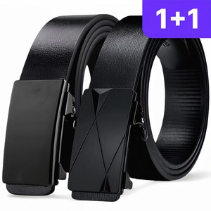 템클 1+1 남자 벨트 남성 자동 가죽 밸트 정장 허리띠