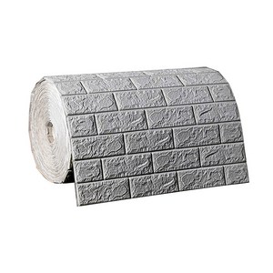친환경 단열 충돌 방지 폼블럭 이음새없는 접착 벽지, 회색0.7m*10m*두께4mm, 1세트