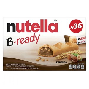 누텔라 B Ready Crispy Wafer Hazelnut Spread Cocoa 36개입, 1개, 792g