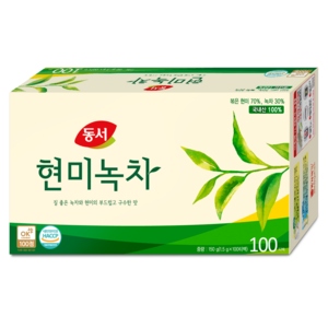 동서 현미녹차 티백, 1.5g, 100개입, 5개