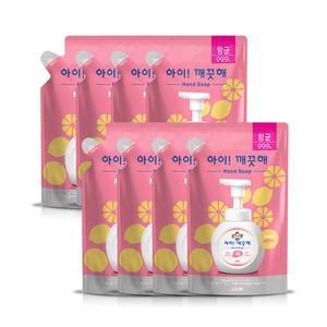 아이깨끗해 핸드워시 리필형, 200ml, 8개