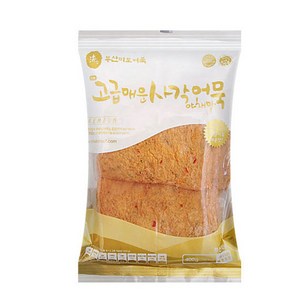 미도식품 고급 매운 사각어묵 야채맛(땡천) 400g 어묵 + 더메이런알콜티슈, 1개