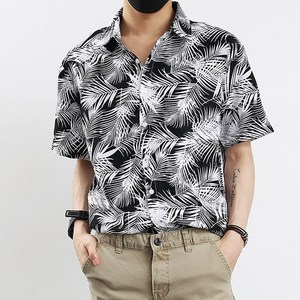 여름 바캉스 휴가 허니문 비치 하와이안 알로하 반팔 셔츠 남방 HW-0385