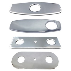 스텐 플레이트판 욕실 세면대 홀 타공 구멍 가림판, 사각 2홀형 플레이트판, 1개