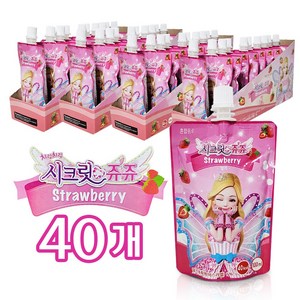 시크릿쥬쥬 파우치 음료 100ml, 40개