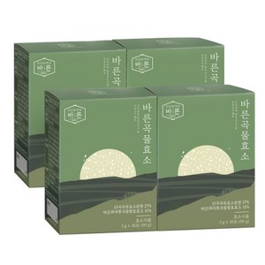 건강한약속 바른 곡물효소 2박스+2박스(총120포), 90g, 4개