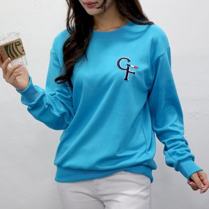 [당일출고] 여자친9 래터링 볼륨자수 빅사이즈(S~2XL) 소프트 맨투맨 국내제작-26칼라