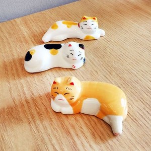 젓가락 받침 3P 세트 고양이 이자카야 일식집 소품 수저받침