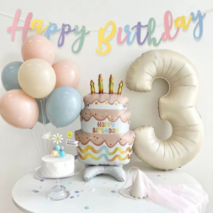 헤이그샵 감성 대형 숫자풍선 생일 세트 패키지, 생일풍선세트(숫자5)