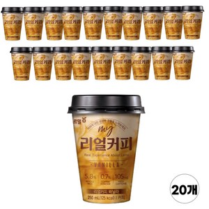 푸르밀 리얼커피 바닐라라떼 250ml, 20개