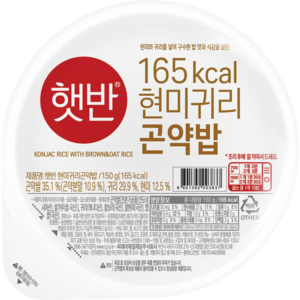 햇반 현미귀리곤약밥, 150g, 24개