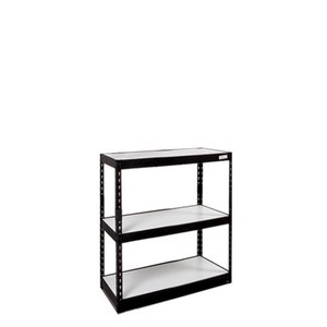 몬스터랙 플러스 800x400x1200 3단 선반 철제선반 조립식앵글 베란다선반 조립식선반 앵글선반 랙, 아이보리(FD)