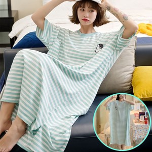 프립스 박시한 77 여름 반팔원피스 빅사이즈 홈웨어 등원룩