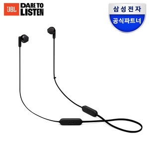 삼성공식파트너 JBL T215BT 넥밴드형 블루투스 이어폰, 블랙