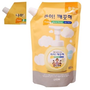 아이깨끗해 핸드워시 파우더향 리필, 600ml, 1개