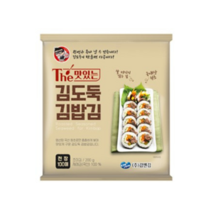 김앤김 김도둑 김밥김 100매 200g 1봉 100장, 1개, 200g이상