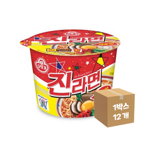 오뚜기 진라면 매운맛 컵라면 110g X 12개 1박스