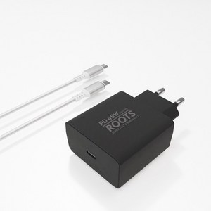 디에이치몰 루츠 45W GaN PD PPS 국내생산 초고속 충전기 100W C TO C 케이블포함, 블랙, 1개