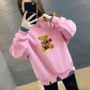 밀크봉봉 월드소년 가을 긴팔 여자 맨투맨 티셔츠