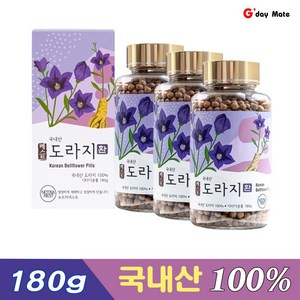 베스트 도라지환 기침 가래 멈추는 국내산100% 환절기 목건강, 3개, 180g