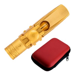 금도금 황동 색소폰 메탈 마우스피스 알토용 테너용, 1개, 테너6호