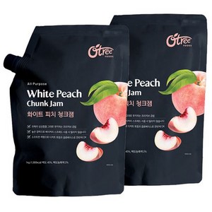 오트리 화이트피치 청크잼 1kg 2개세트, 2개