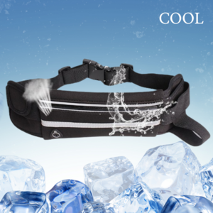 로얄리노 핸드폰 런닝 플립벨트 물통 가방, 팬톤 블랙