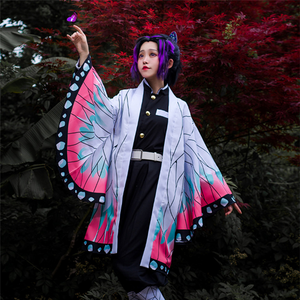 코스어몰 시노부 코스프레 의상 가발 귀멸의칼날 촬영 파티