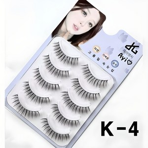 제이앤지 아이러브 인조 투명 자연스러운 셀프 연장 속눈썹 5쌍, 1개, K-4