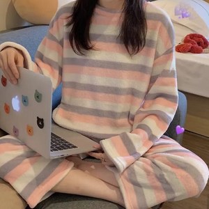 수맘 수엠W 극세사 수면 잠옷 상하 세트