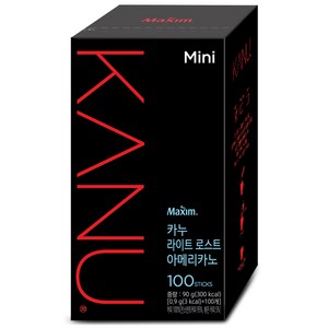 카누 미니 라이트 로스트 아메리카노, 0.9g, 100개입, 1개