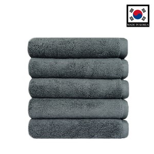 데일리스탠다드 대한민국 프리미엄 호텔 컬렉션 수건 40수 코마사 200g 1매 국내산 7성급 세면타올 고급타올, 딥 카키 5매, 5개