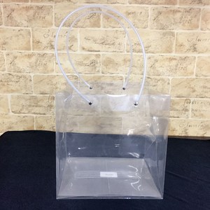 투명 정사각 투명쇼핑백 화분쇼핑백 행사쇼핑백 발렌타인, 1호, 1개