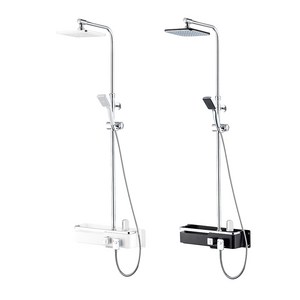 셀프리빙 필터 선반형 해바라기 샤워기, 블랙, 1개