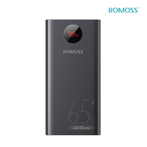 로모스 PEA40 Pro 초고속 충전 65W 대용량 보조배터리 40000mAh 멀티단자, PEA40-282, 블랙