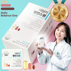 하루1팩 데일리밸런스원 TG오메가3+밀크씨슬+루테인을 한번에, 15회분, 6박스