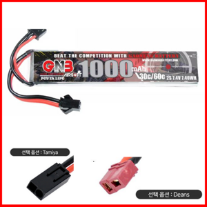 Lipo 배터리 7.4v 1000MAH 미니타미야/딘스, 미니타미야, 1개