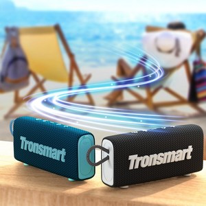 Tronsmart Trip 휴대용 블루투스 스피커 20시간 IPX7방수 TWS 3.5mmAux, black