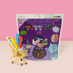 냠냠챱챱 스틱 짜먹는 고양이 간식 60p, 1개, 840g, 혼합