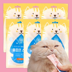 캣츠모리 고양이 물좋은 스틱 간식 10g x 5p, 오리 x 6개, 6개